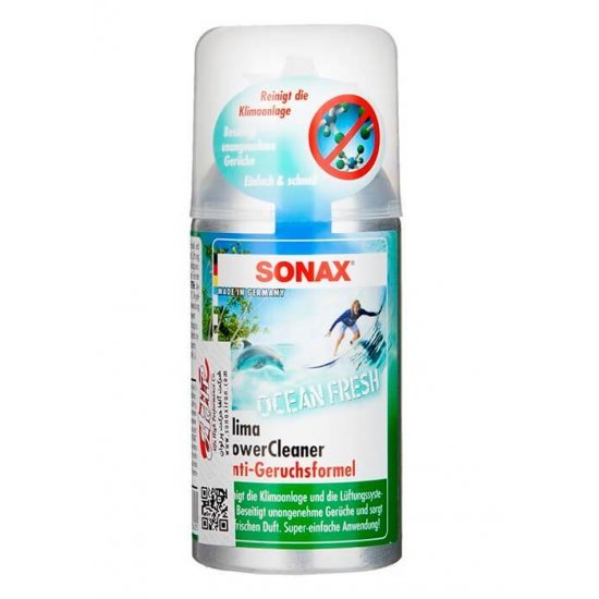 اسپری تمیز کننده تهویه خودرو مدل Sonax – Car A/C Cleaner Ocean-Fresh